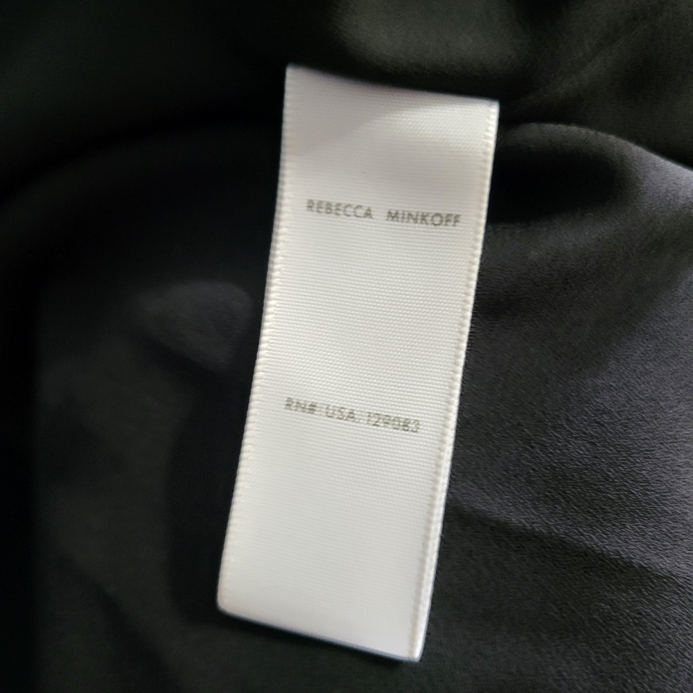 Rebecca Minkoff Blouson Dress Pink Floral With White And Black Lined XS - Picture 5 of 13